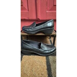 Bass Women's Size 9 Evie Lite Casual Black Leather Comfort Shoes Barely Worn